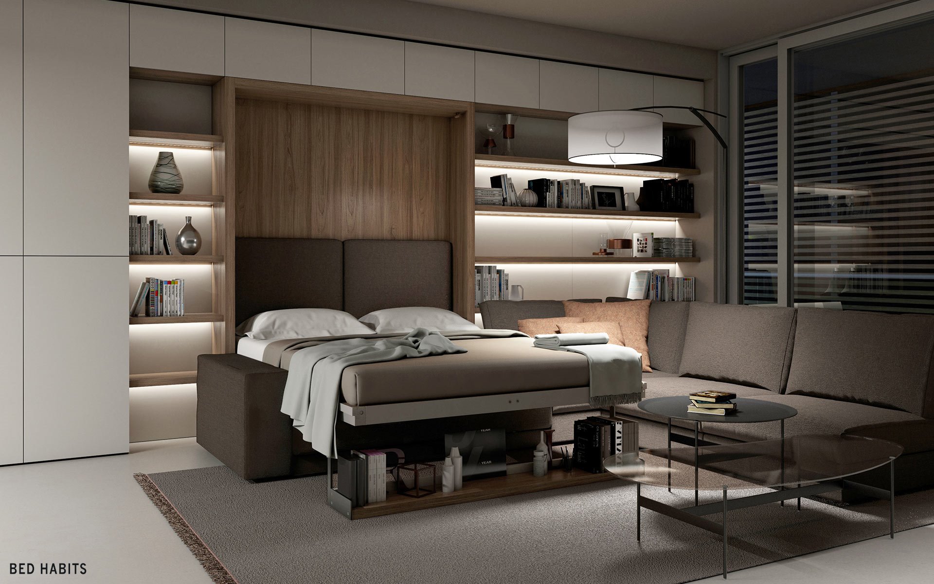 Opklapbed Appartement2 C1 Bedhabits